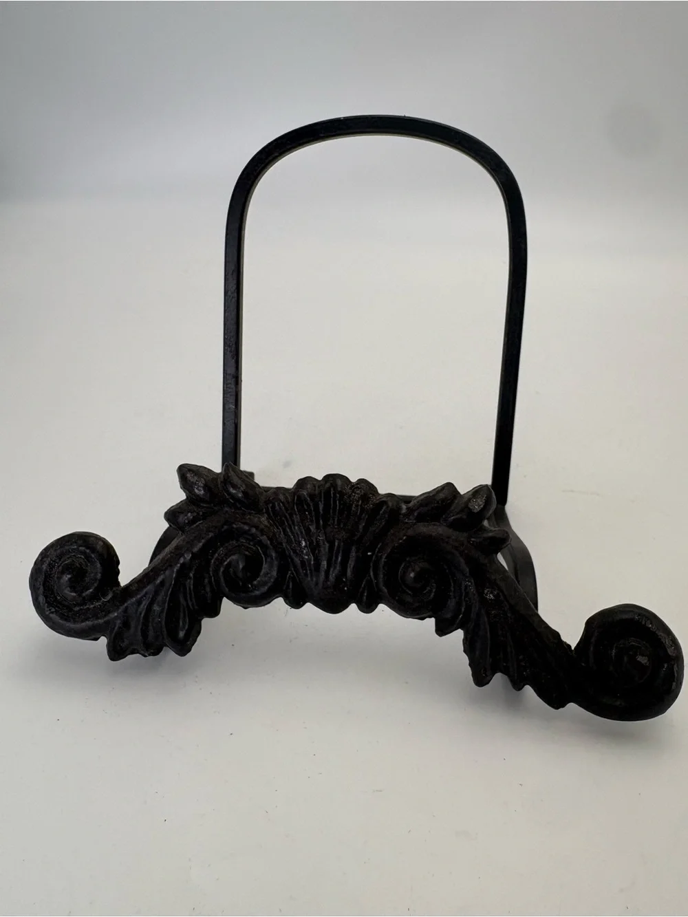 Vintage Decorative Cast Iron Stand or Easel - Black